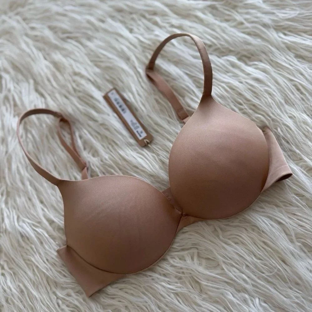Skims Ultimate Push up Plunge Bra Clay Size 30C - Picture 3 of 8